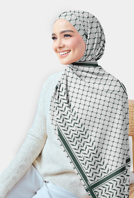 Dammi Flastine scarf printed rectangulat hijab