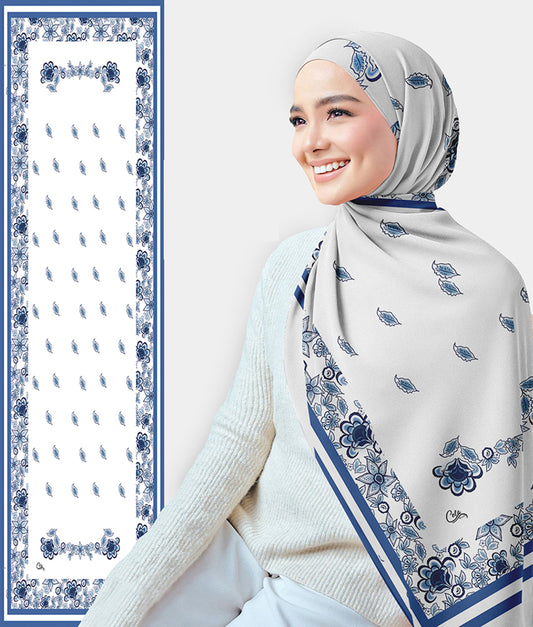Sagal printed chiffon scarf rectangular