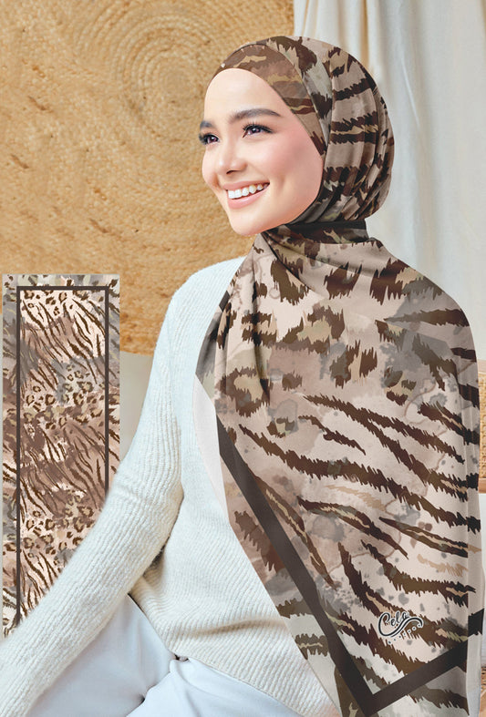 Safayari Printed Chiffon Hijab