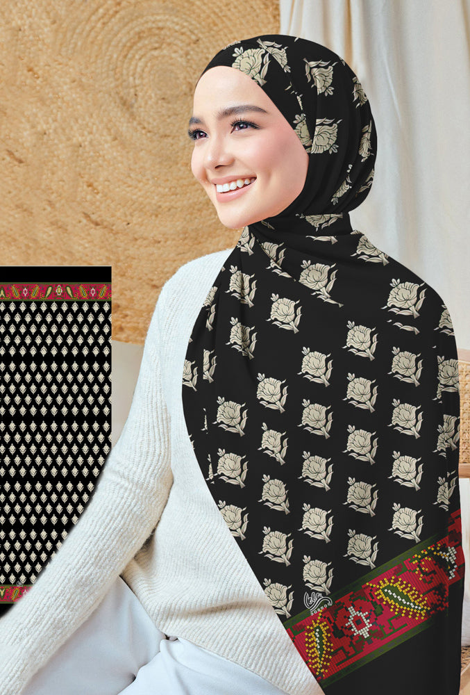 Halva Printed Chiffon Hijab