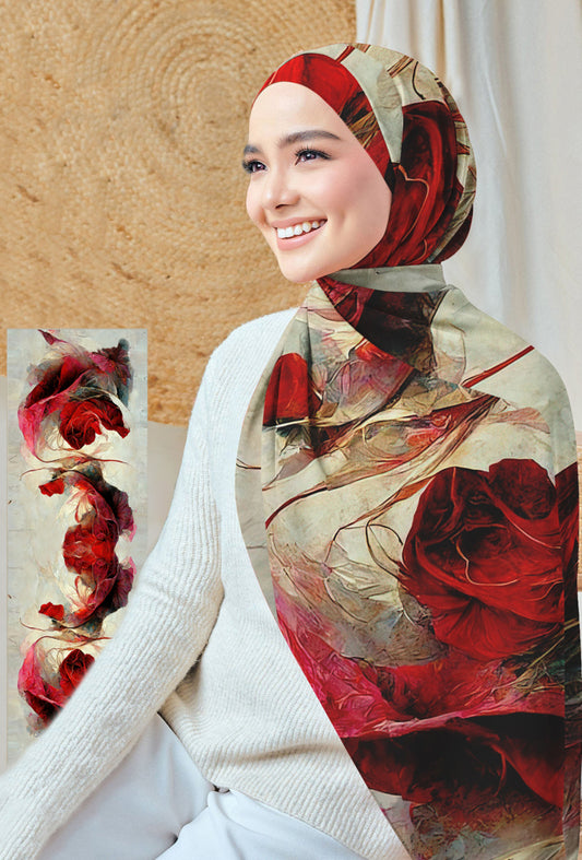 Verasen Printed Chiffon Hijab