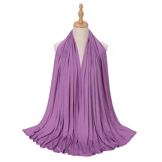 Bright Purple Buter Toffi Scarf which does not need a pin - ANNAH HARIRI