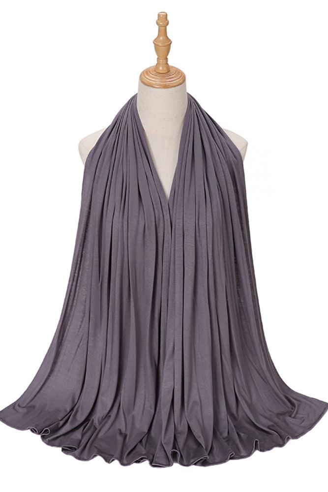 Dark Gray Buter Toffi Scarf which does not need a pin - ANNAH HARIRI
