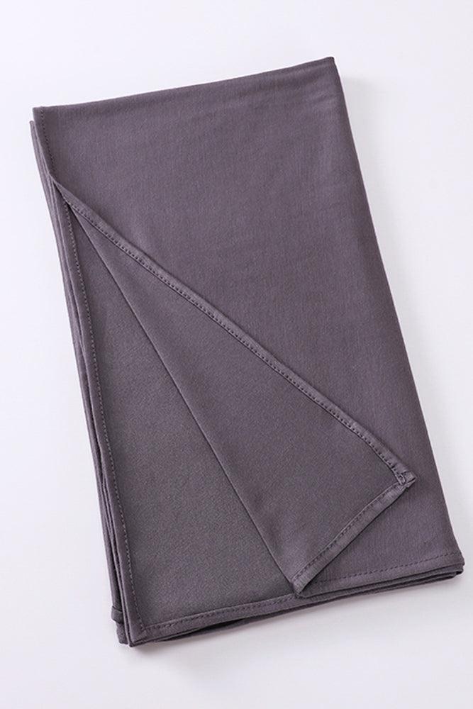 Dark Gray Buter Toffi Scarf which does not need a pin - ANNAH HARIRI