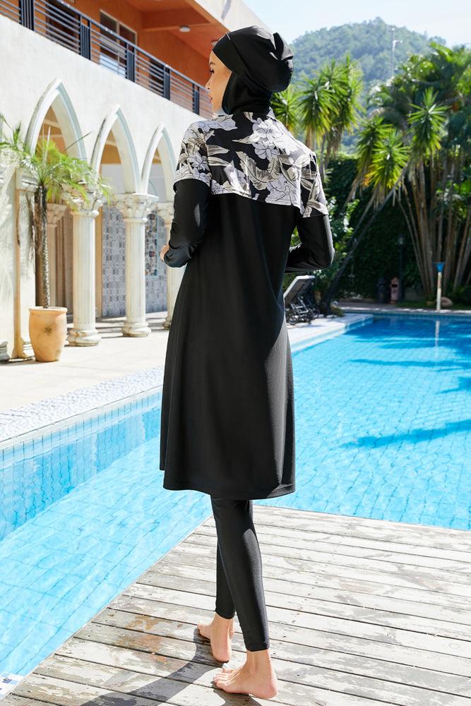 Mandarina Set Muslim Swimsuits Full Coverage Long Sleeve Swimwear Burkini Hijab - ANNAH HARIRI