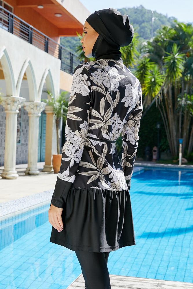 Moremore Set Muslim Swimsuits Full Coverage Long Sleeve Swimwear Burkini Hijab - ANNAH HARIRI
