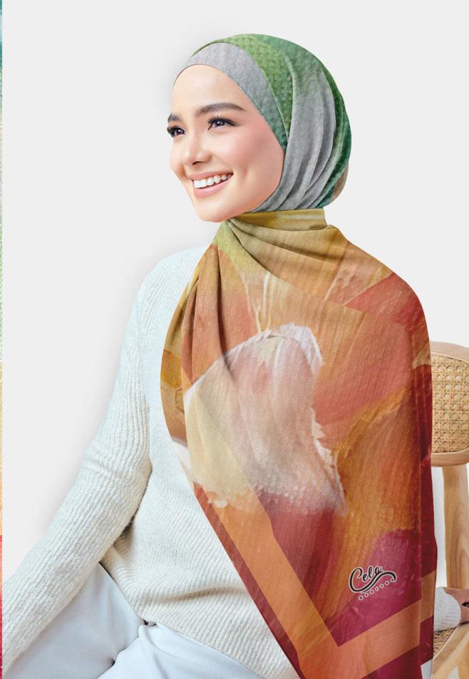 Nannat Printed Chiffon Hijab - ANNAH HARIRI