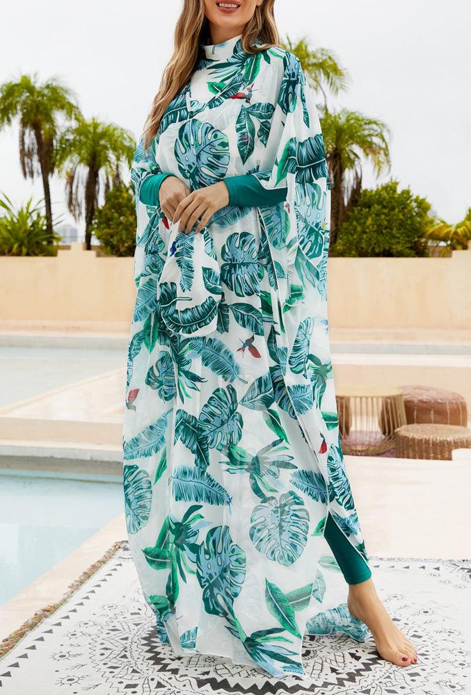 Pareo Set Muslim Swimsuits Full Coverage Long Sleeve Swimwear Burkini Hijab - ANNAH HARIRI