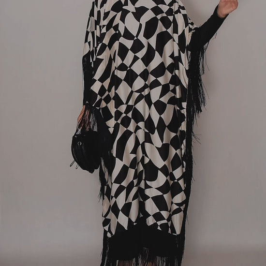 Black White Checkered Dress