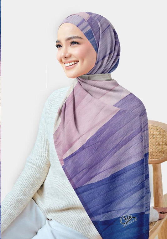 Snowaya Printed Chiffon Hijab - ANNAH HARIRI
