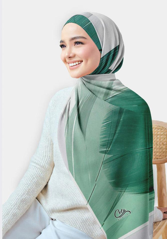 Sousou Printed Chiffon Hijab - ANNAH HARIRI
