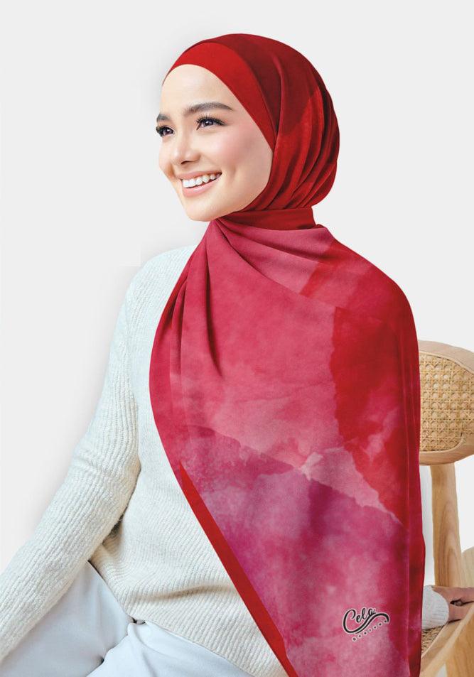 Zarya Printed Chiffon Hijab - ANNAH HARIRI