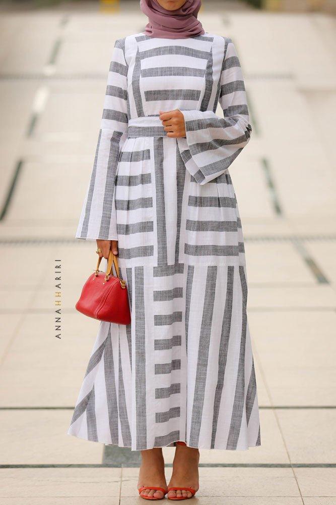 Amal Stripe Dress - ANNAH HARIRI