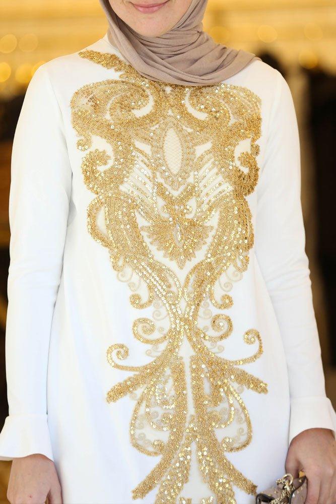 Arabesque Embroidered Dress - ANNAH HARIRI