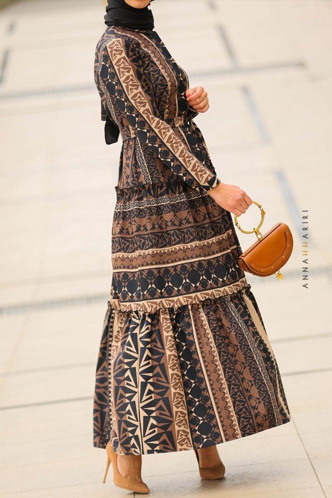 Aztec Print Dress - ANNAH HARIRI