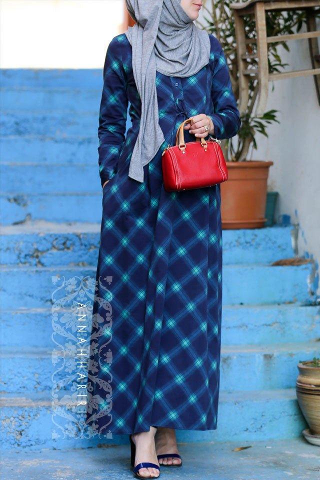 Belted Tartan Plaid Dress - ANNAH HARIRI