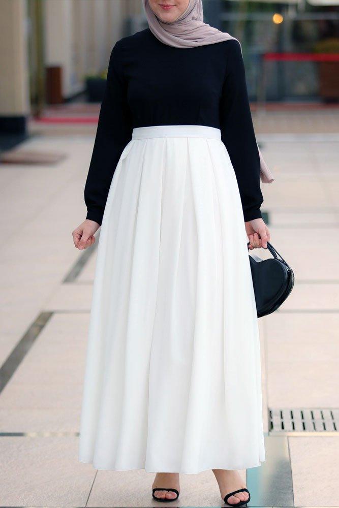 Beyaz Siyah Dress - ANNAH HARIRI