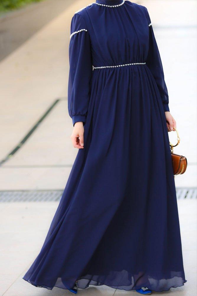 Blue Aysenur Dress - ANNAH HARIRI