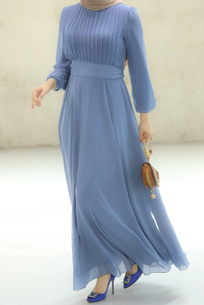 Blue Dalia Dress - ANNAH HARIRI