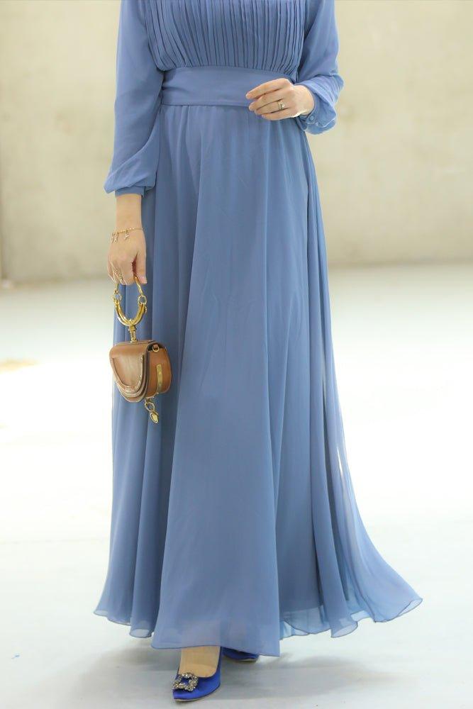 Blue Dalia Dress - ANNAH HARIRI