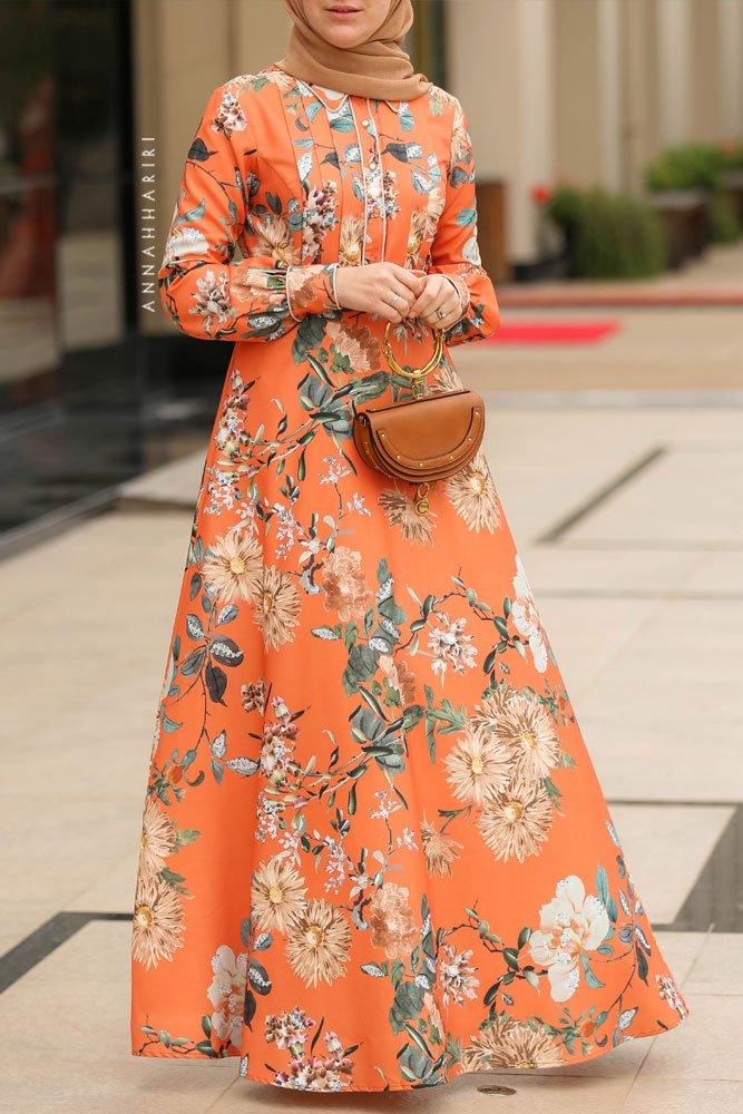 Caramel Modest Dress - ANNAH HARIRI