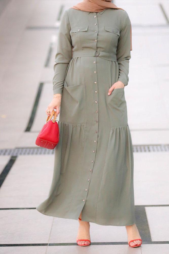 Cargo Modest Dress - ANNAH HARIRI