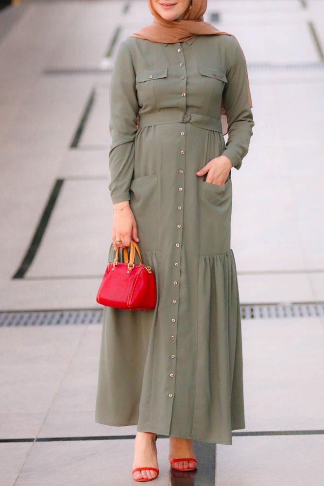 Cargo Modest Dress - ANNAH HARIRI