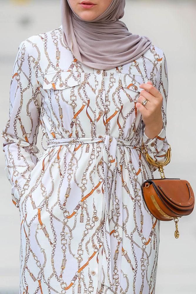 Chains Modest Dress - ANNAH HARIRI