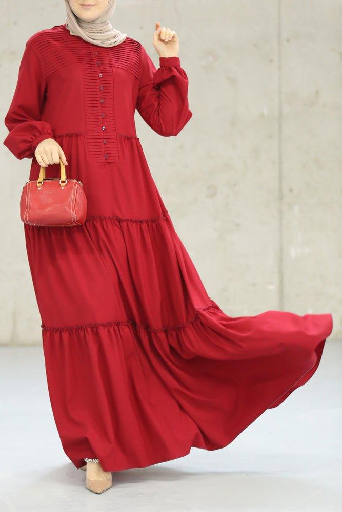 Comfort Red Dress - ANNAH HARIRI