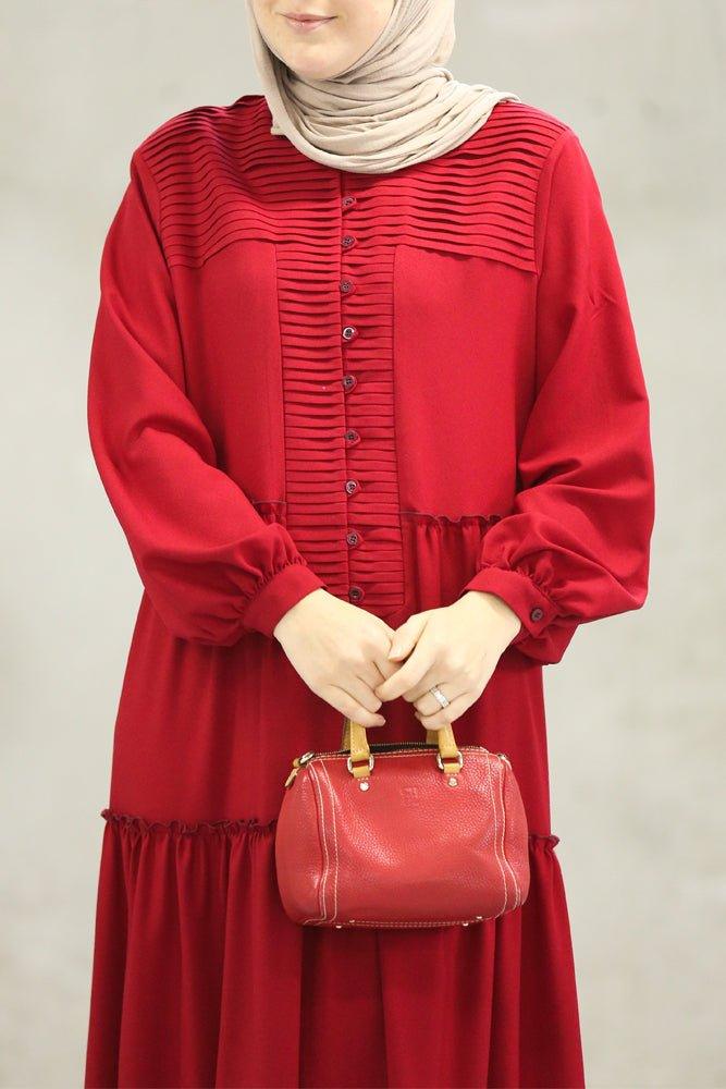 Comfort Red Dress - ANNAH HARIRI