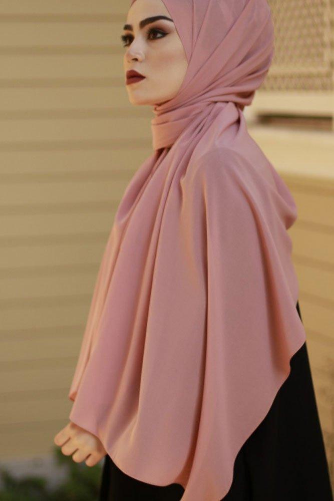 Crepe Pink scarf - ANNAH HARIRI
