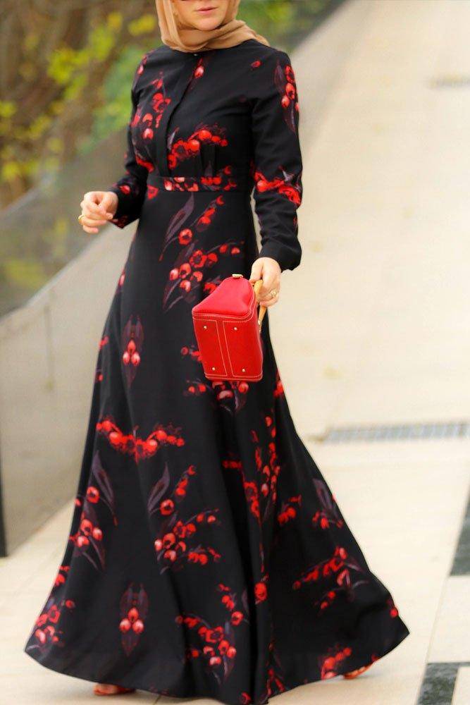 Dark Cherry Dress - ANNAH HARIRI