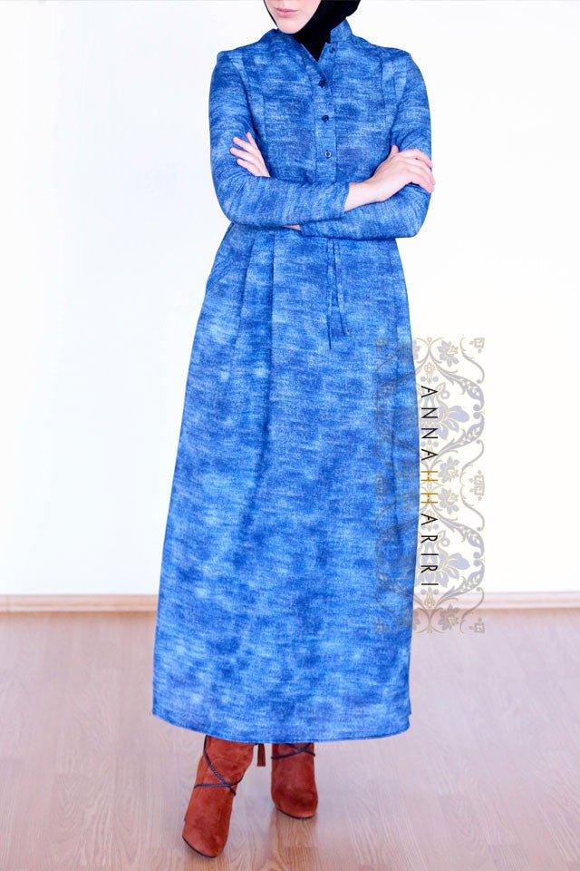 Denim Print Dress - ANNAH HARIRI