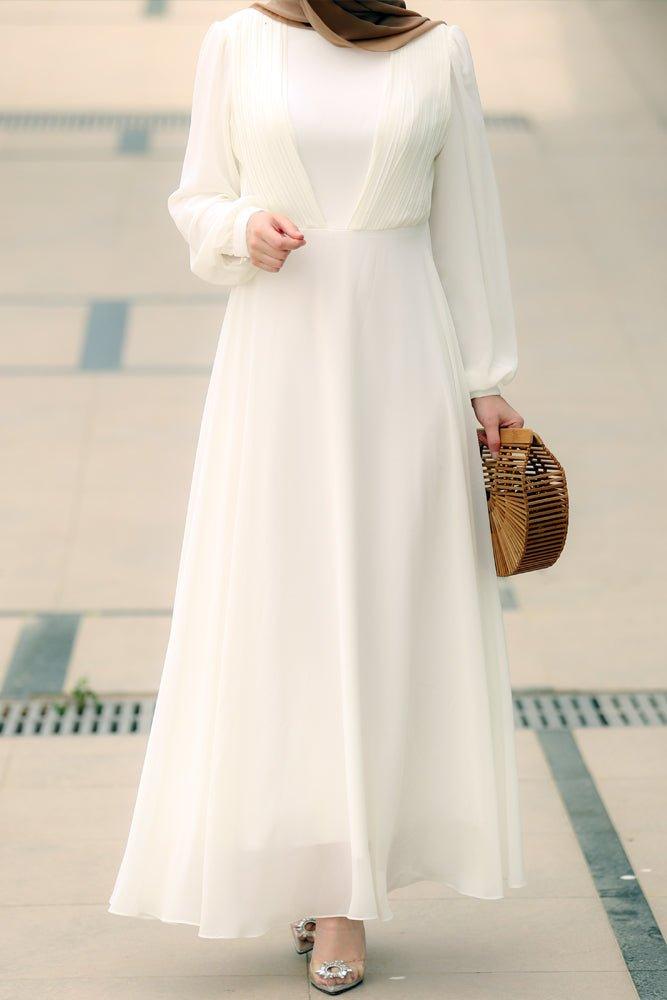 Eid White Dress - ANNAH HARIRI