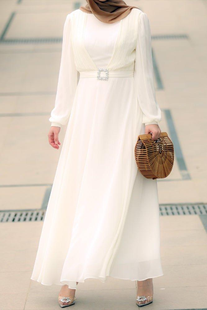 Eid White Dress - ANNAH HARIRI