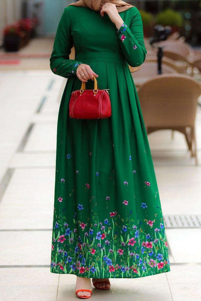 Green Gerbera Dress - ANNAH HARIRI