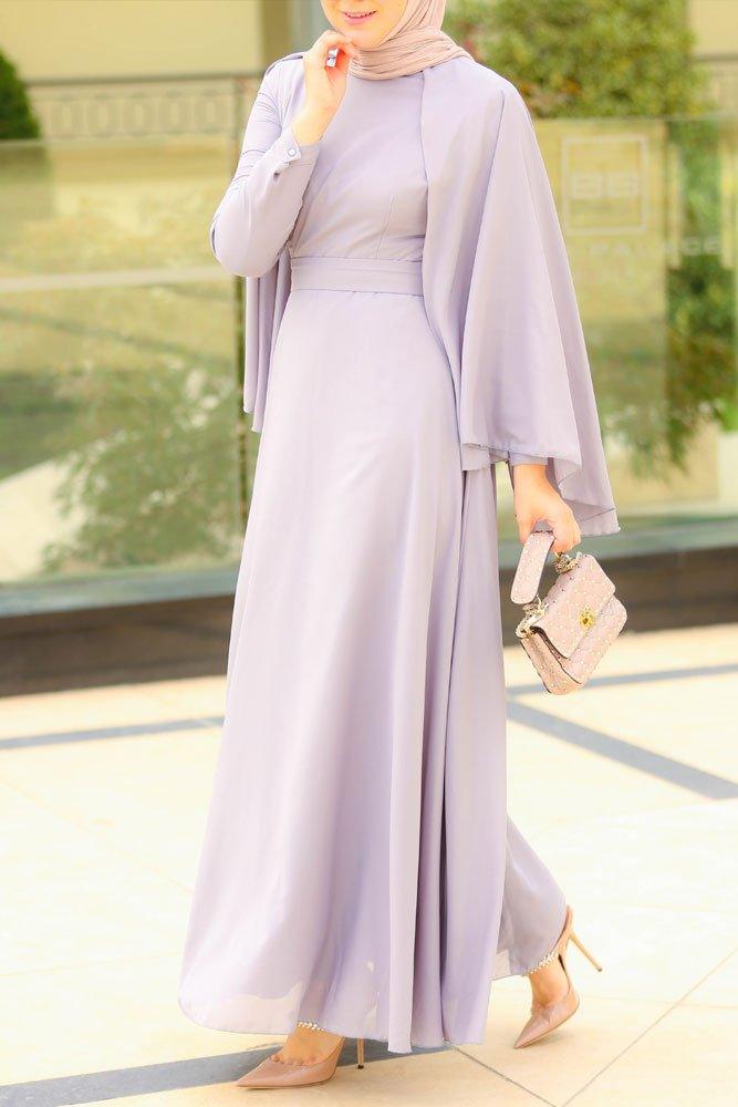 Grey Delicate Dress - ANNAH HARIRI