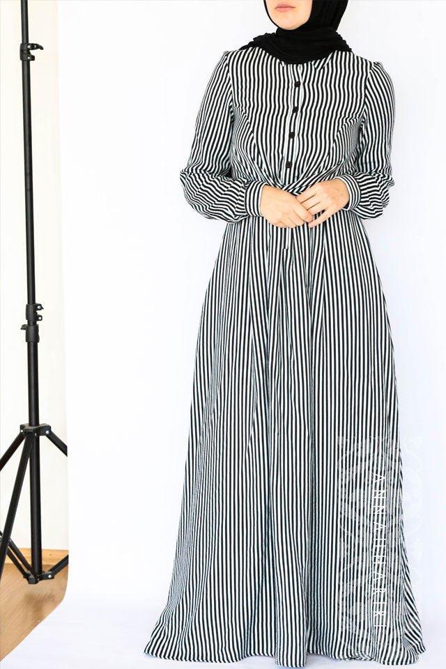 Jorien Stripe Dress - ANNAH HARIRI