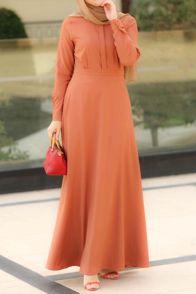 Kahverengi Cherry Dress - ANNAH HARIRI