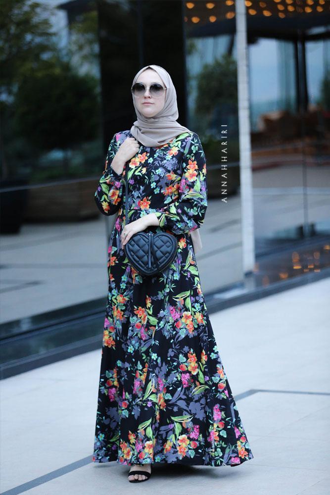 Lime Modest Dress - ANNAH HARIRI