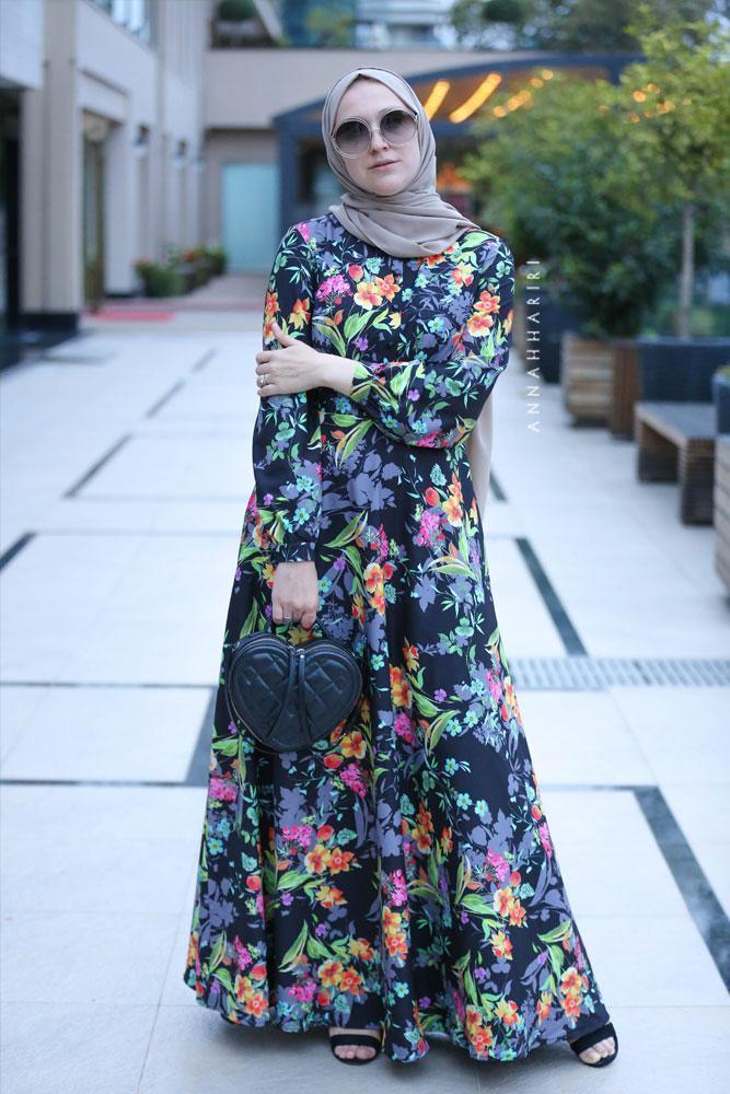Lime Modest Dress - ANNAH HARIRI