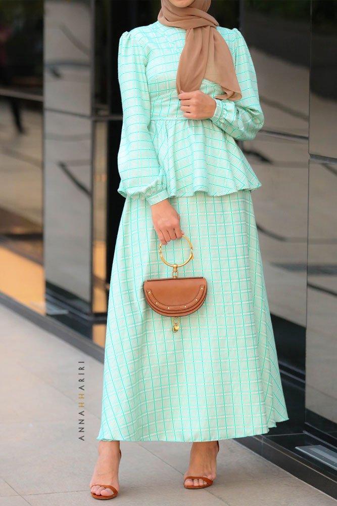 Minty Modest Dress - ANNAH HARIRI