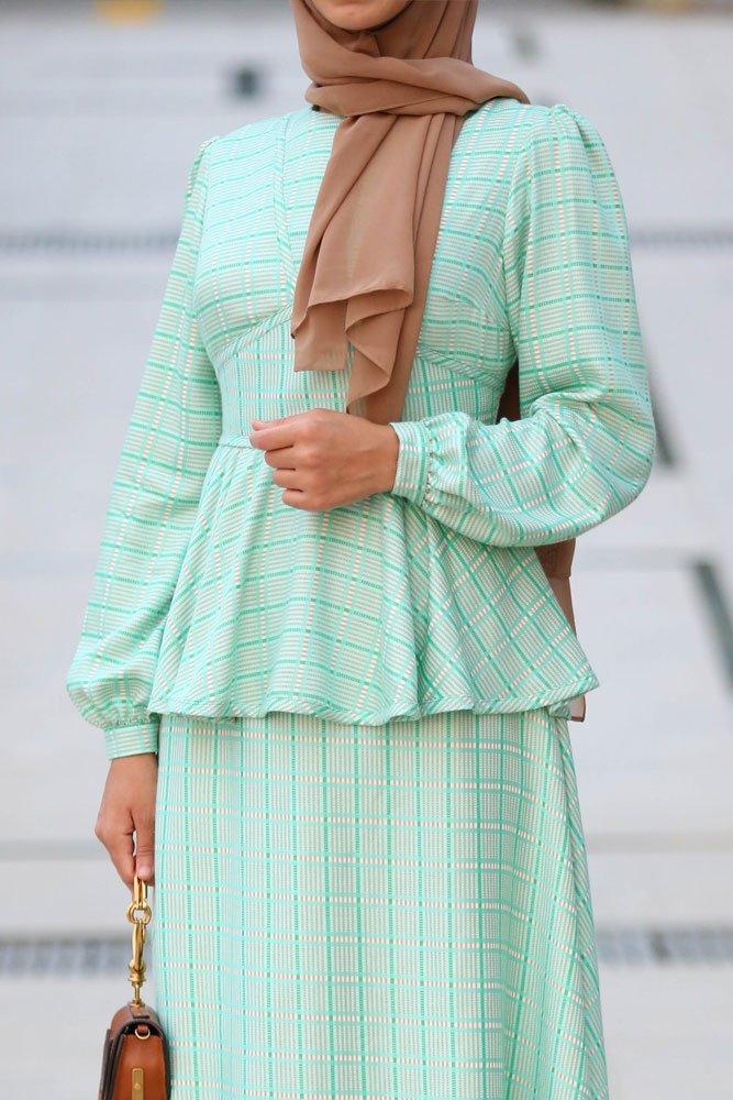 Minty Modest Dress - ANNAH HARIRI
