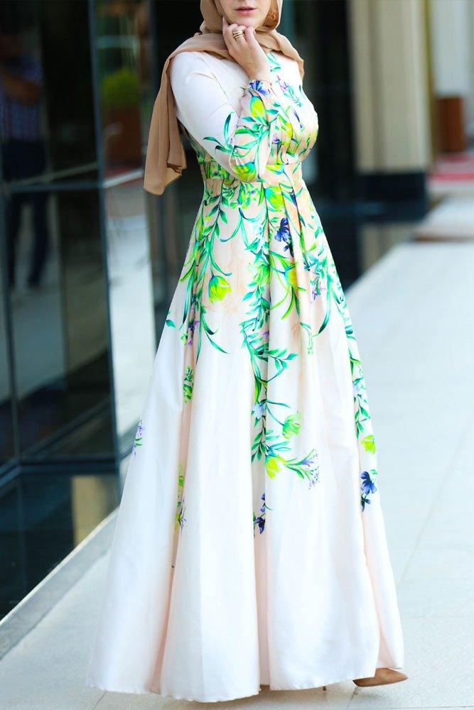 Neon Modest Dress - ANNAH HARIRI