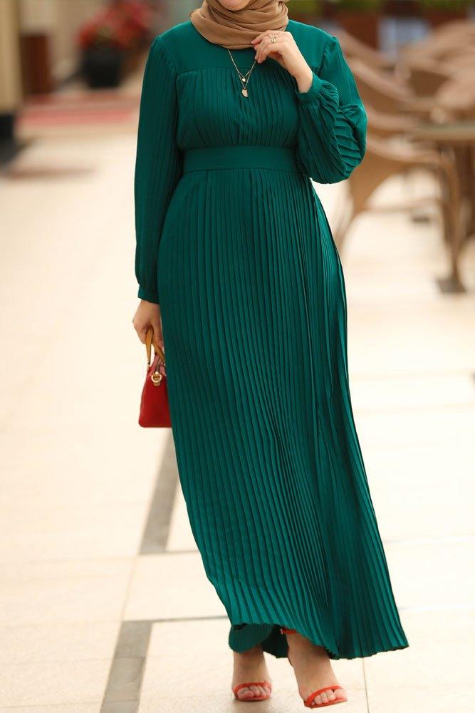 Pileli Modest Dress - ANNAH HARIRI