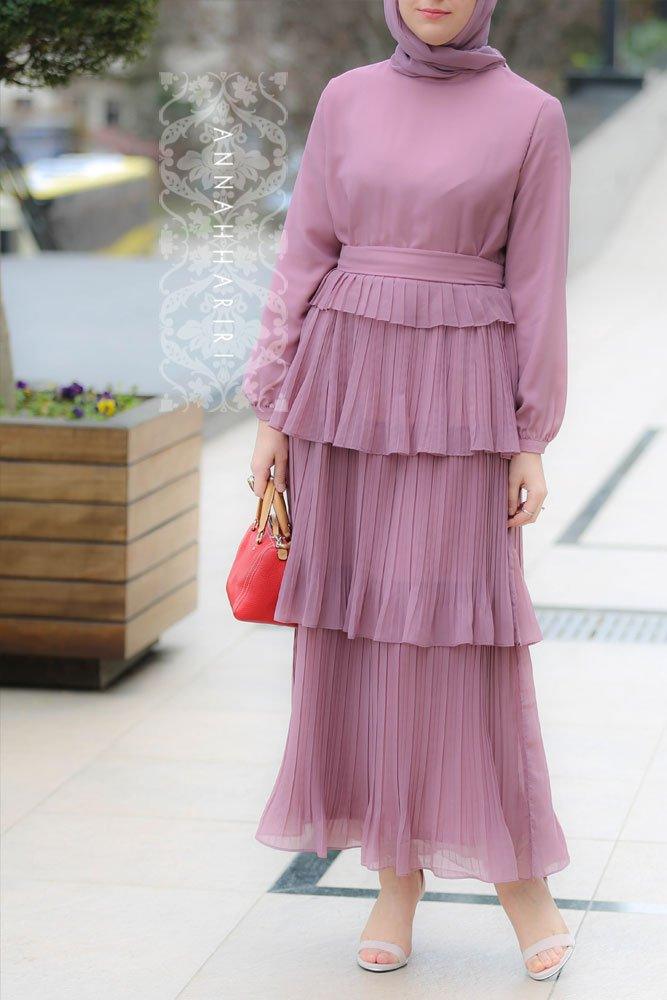 Pink Pleats Dress - ANNAH HARIRI