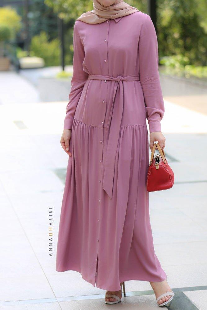 Pink Viscose Dress - ANNAH HARIRI