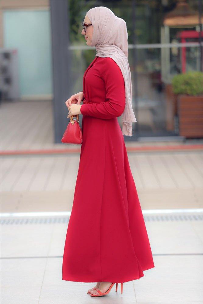 Plain Cherry Dress - ANNAH HARIRI
