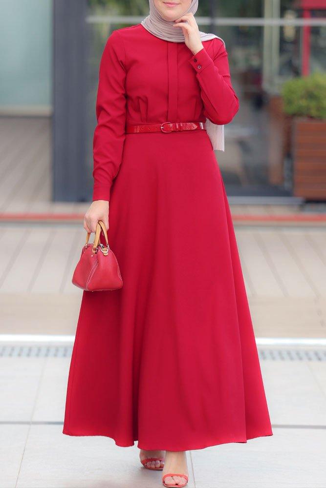 Plain Cherry Dress - ANNAH HARIRI