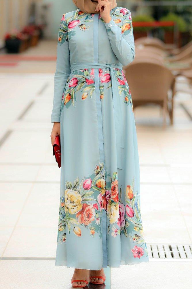 Rouge Modest Dress - ANNAH HARIRI